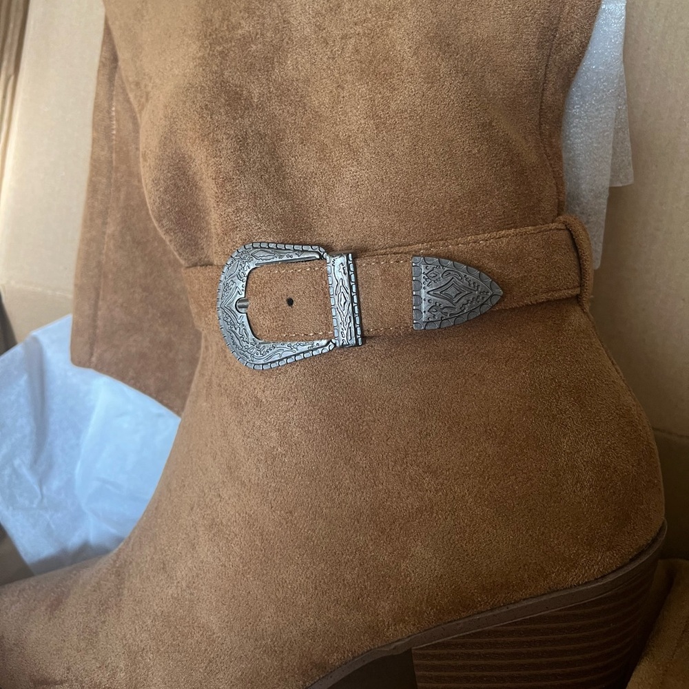 đDonating New Chestnut brown Portland boot company Nashville Western buckle boot - Picture 2 of 5